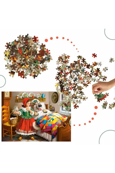 Puzzle 120 el. Czerwony Kapturek Castorland