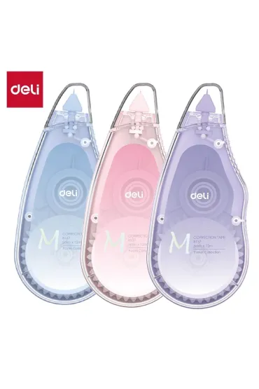 Deli Korektor w ta�mie Macaron 5mm x 12m mix kolor�w