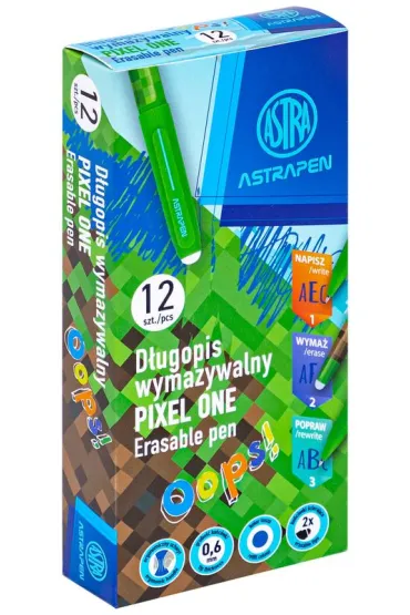 Astra D�ugopis wymazywalny Pen Oops! Pixel One 503650