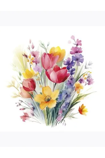 Serwetka papierowa 3warstwowa 33x33 Kwiaty op20szt Wiosna POL-MAK SDWI010001