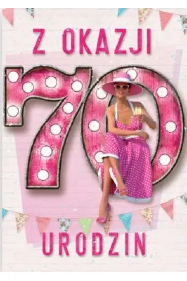 Trend Kartka okoliczno�ciowa Urodziny 70