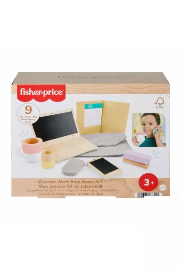 Fisher Price Drewniany zestaw do telepracy Mattel