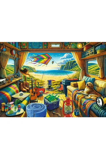 Puzzle 1000 el. Kamperem w podr�y Trefl