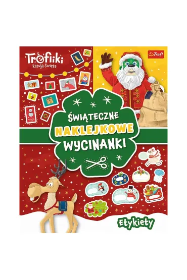 Etykiety. Trefliki ratuj� �wi�ta. �wi�teczne naklejkowe wycinanki