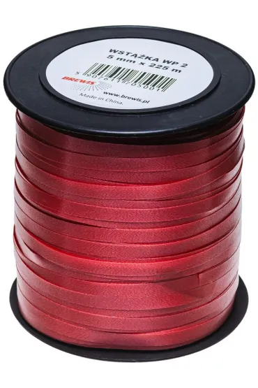 Brewis Wst��ka plastikowa czerwony 5mmx225m