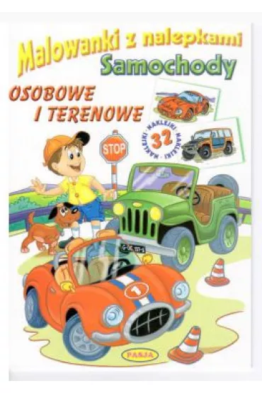 Malowanki z nalepkami. Samochody. Osobowe i terenowe - Malowanki Z Nalepkami-samochody Osobowe