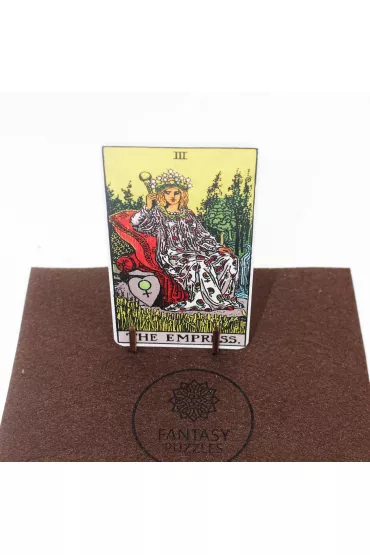 Puzzle drewniane 250 el. The Empress, Cesarzowa z kart tarota Ridera Waite'a Fantasy Puzzles