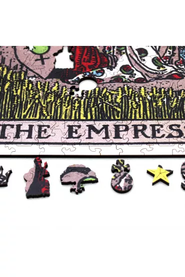 Puzzle drewniane 250 el. The Empress, Cesarzowa z kart tarota Ridera Waite'a Fantasy Puzzles
