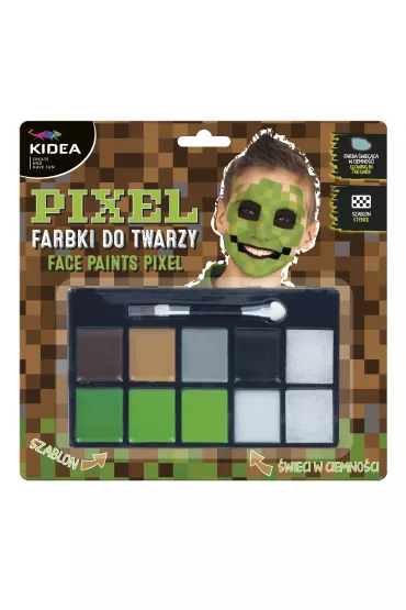 Derform Farbki do twarzy Pixel 8 szt.