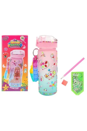 Diamentowa butelka do z brelokiem t�cza 600ml Pro Kids