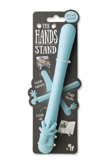 Hands stand uchwyt do ksi��ki / tabletu niebieski