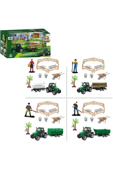 Zestaw farma traktor z akcesoriami Trifox