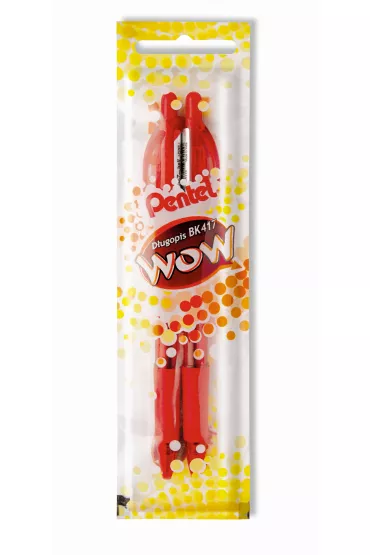 Pentel D�ugopis BK417 czerwony 0.7 mm