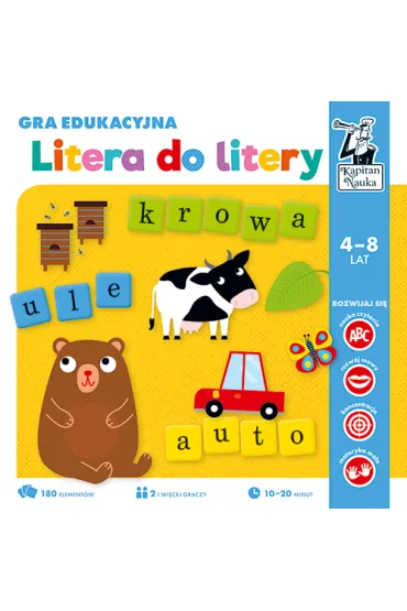 Kapitan Nauka. Gra edukacyjna. Litera do litery. Edgard