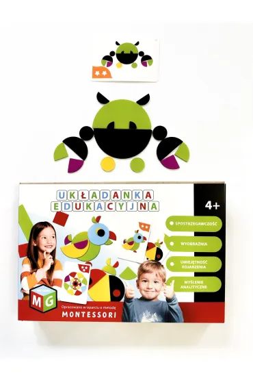 Puzzle Montessori - uk�adanka edukacyjna - Papuga Multigra