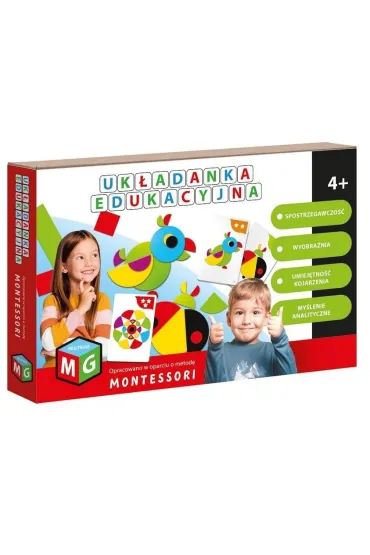 Puzzle Montessori - uk�adanka edukacyjna - Papuga Multigra