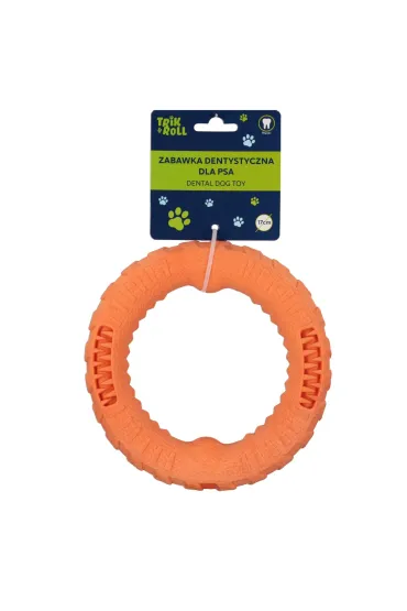 Zabawka dla psa dentystyczna 17cm pomara�czowa TRIK&ROLL 560869