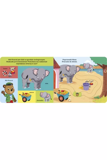Mi� Pracu�. W zoo. Przesu� paluszkiem - Benji  Davies