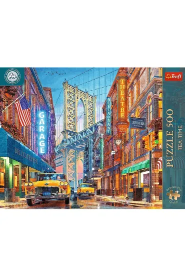 Puzzle 500 el. Tea Time: Widok na Manhattan Trefl