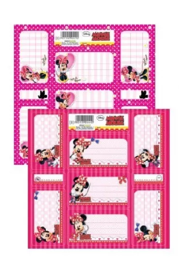 Minnie Mouse Nalepki na zeszyty Minnie