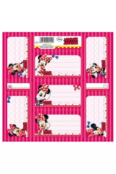 Minnie Mouse Nalepki na zeszyty Minnie