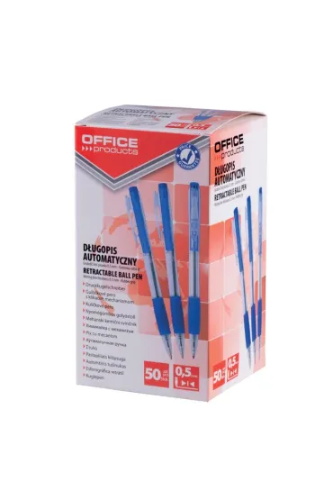 Paczka d�ugopis automatyczny Office Products niebieski 50 szt.