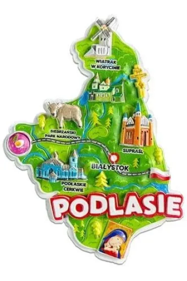Pan Dragon Magnes I love Poland Podlasie ILP-MAG-C-POD-34