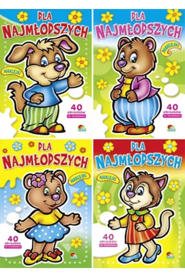 Kolorowanka ''Dla najm�odszych'' oprawa bloczkowa (10 szt w paczce - mix wzor�w)