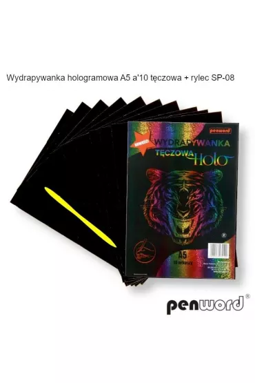 Penword Wydrapywanka hologramowa A5 t�czowa