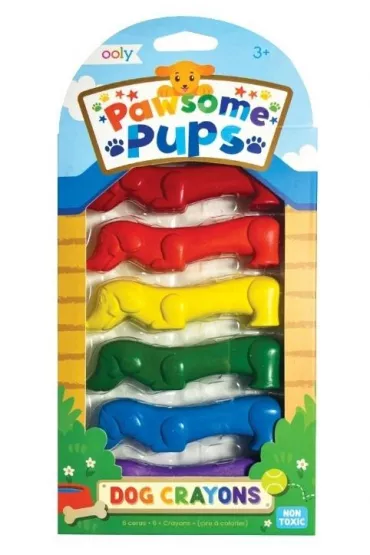 Ooly Kredki pieski Pawsome Pups 6 szt.