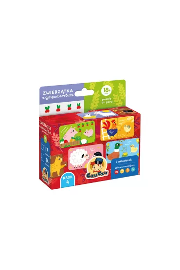 CzuCzu Zwierztka z gospodarstwa Puzzle do pary Bright Junior Media