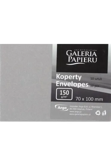 Argo Koperta 70x100 NK srebrna per�owa op10szt GALERIA PAPIERU 280440