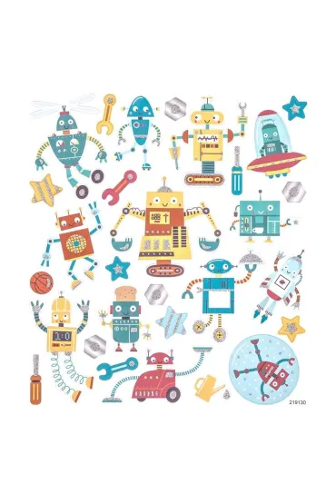 Dalprint Naklejki z brokatem roboty 28 szt.