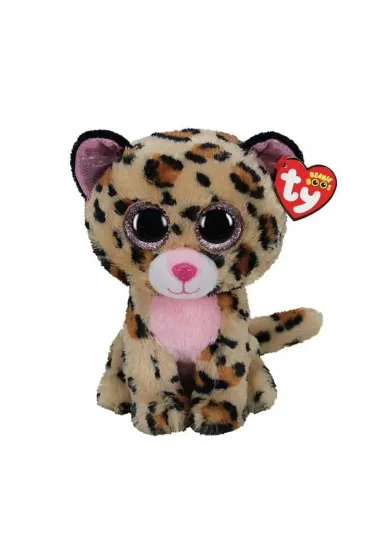 Beanie Boos Livvie - r�owy leopard 24 cm Ty