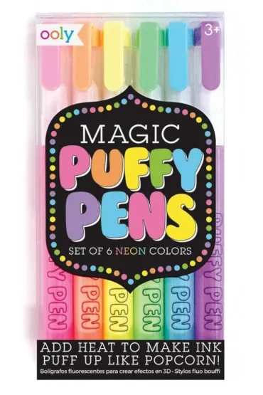 Ooly Flamastry z Efektem 3D Magicznie Puchn�ce 6 szt