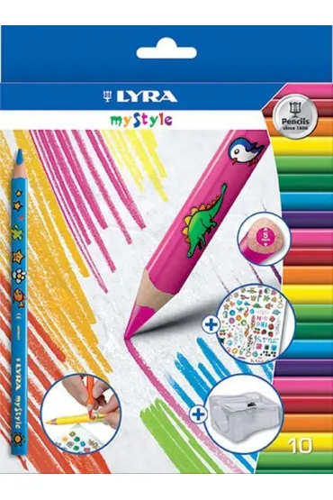 Lyra Kredki My Style 10 kolor�w