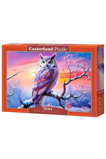 Puzzle 500 el. Owl`s Perfect Evening Castorland