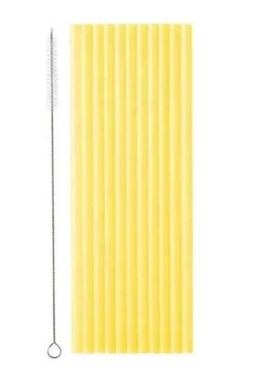 PartyDeco S�omki plastikowe ��te 23cm 12 szt.