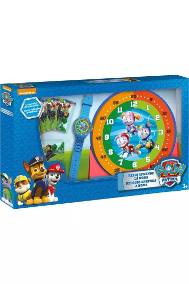 Zestaw do nauki o czasie z zegarkiem i kartami do gry Psi Patrol PW16477 Kids Euroswan