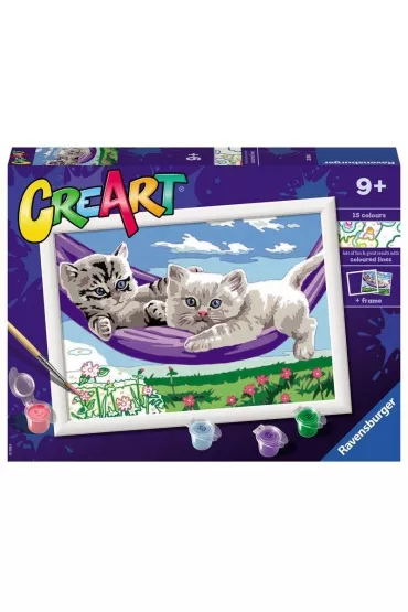 Malowanie po numerach CreArt - Koci�ta w hamaku Ravensburger