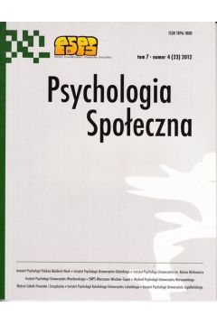 ePrasa Psychologia Spoeczna nr 4(23)/2012