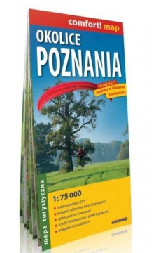 Okolice Poznania laminowana mapa turystyczna 1:75 000
