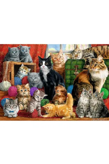 Puzzle 1000 el. Kocie spotkanie Trefl