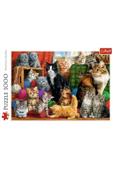 Puzzle 1000 el. Kocie spotkanie Trefl