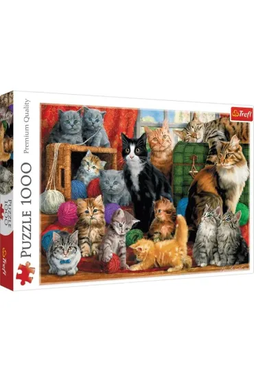 Puzzle 1000 el. Kocie spotkanie Trefl