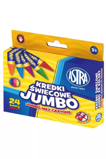 Astra Kredki �wiecowe Jumbo 24 szt.