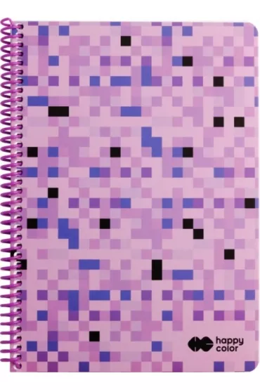 Happy Color Ko�onotatnik PIXI VIOLET, A4, 80g, 80 kartek w kratk� kratka 80 kartek