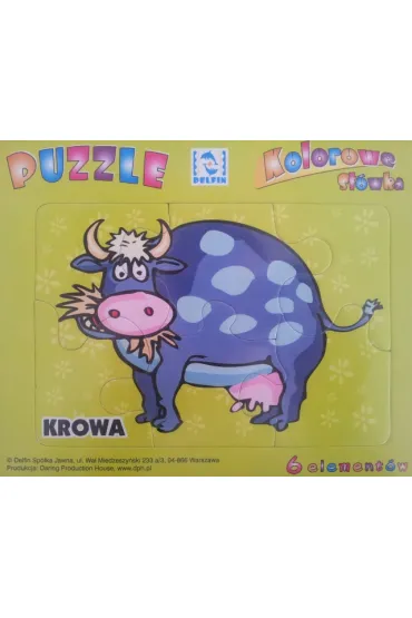 Puzzle 6 el. Krowa Delfin