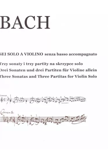 Sei Solo A Violino Johann Sebastian Bach