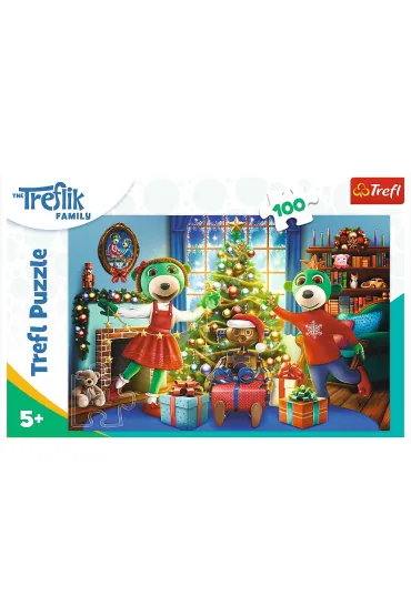 Puzzle 100 el. Zimowe Trefliki